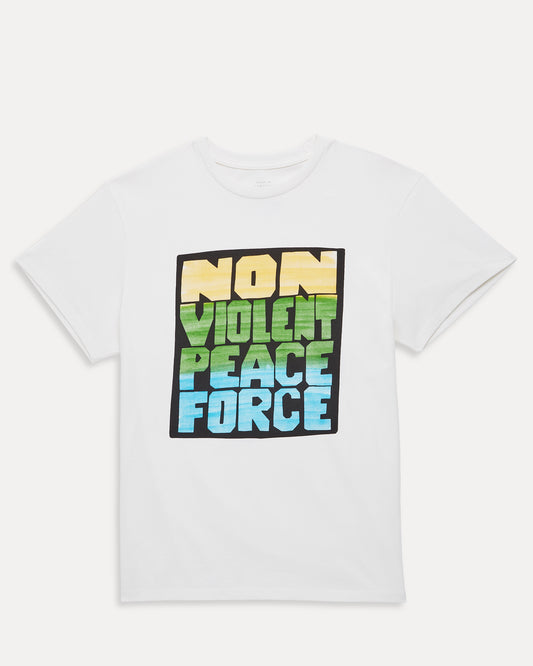 Block Tee White